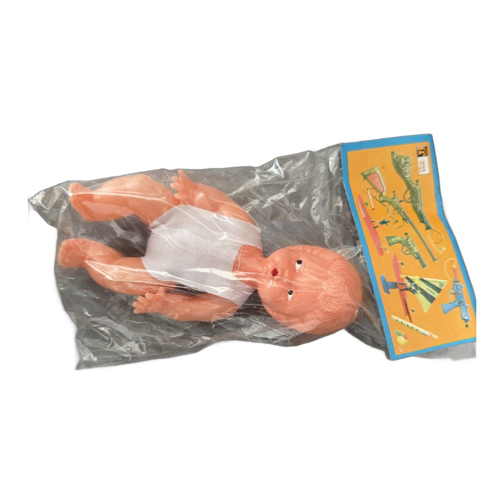 Muñeco bebé FAL grande, prenda blanca — imagen 2