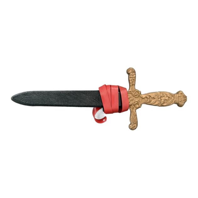 Espada de plástico con empuñadura dorada