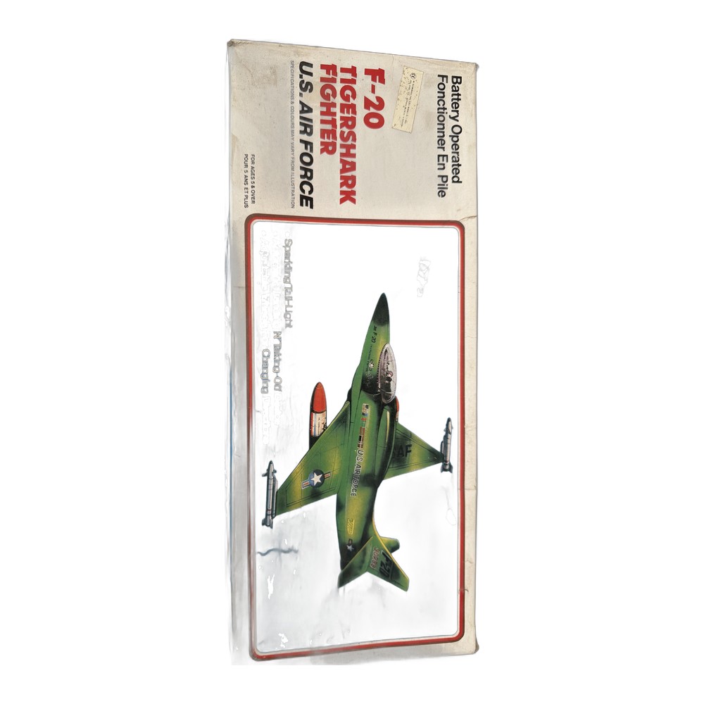 Avión a pilas F-20 Tigershark con caja — imagen 2