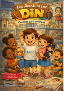 Las Aventuras de Din. Cuentos para colorear