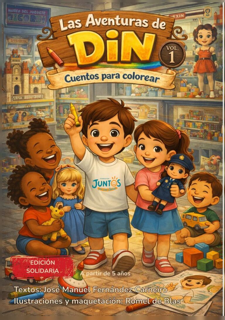 Las Aventuras de Din. Cuentos para colorear