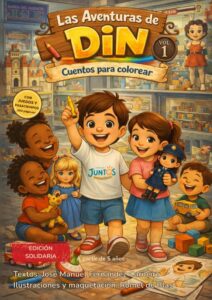 Las Aventuras de Din. Cuentos para colorear